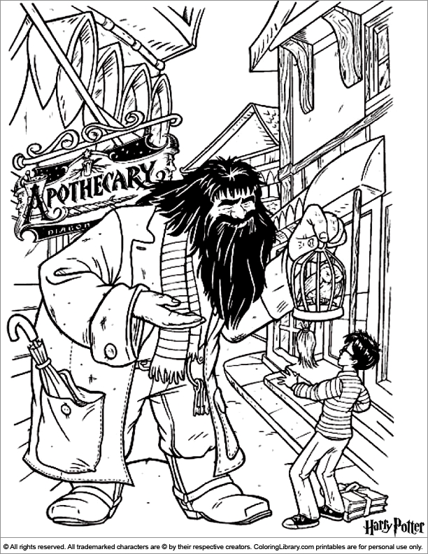 Coloring Pages Of Harry Potter Characters at GetColorings.com | Free ...