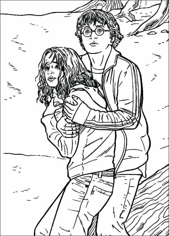 569x796 Coloring Pages Harry And Harry Potter Coloring Page Harry Free