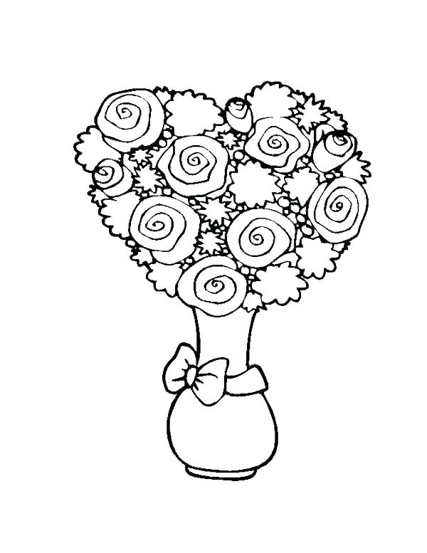 Coloring Pages Of Flowers Hearts Coloring Pages Hearts 600x777 Coloring Pages Of Flowers Hearts Coloring Pages Hearts