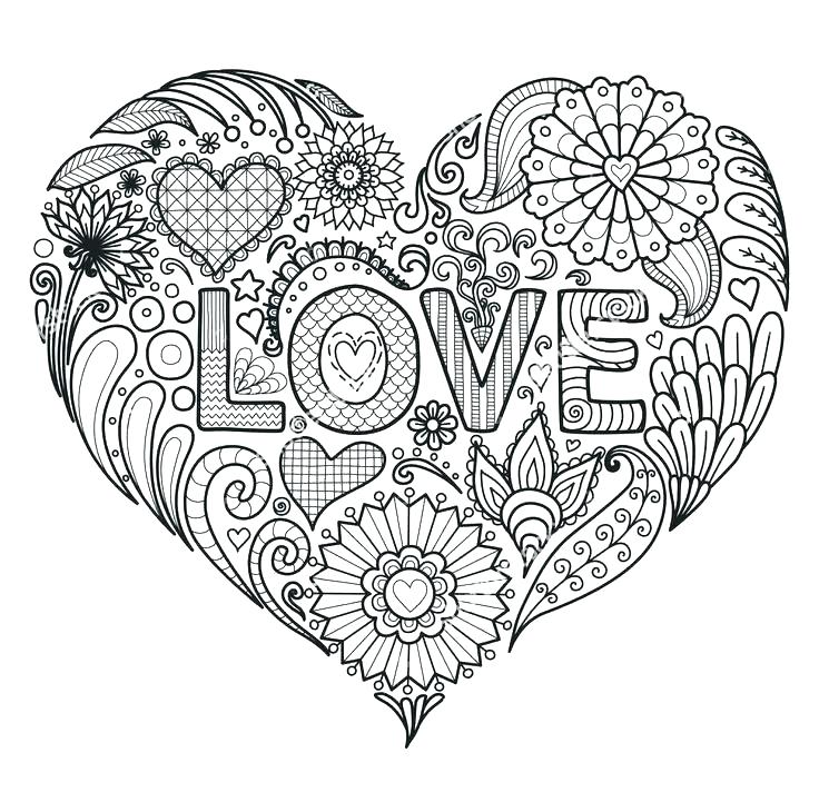 Coloring Pages Of Flowers And Hearts Hearts And Flower Coloring 736x721 Coloring Pages Of Flowers And Hearts Hearts And Flower Coloring