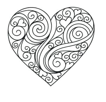 Coloring Pages Of Hearts And Flowers at GetColorings.com | Free ...