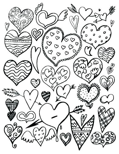 Hearts Flowers Coloring Pages Coloring Pages Of Flowers 392x507 Hearts Flowers Coloring Pages Coloring Pages Of Flowers