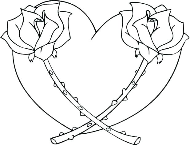 Coloring Pages Hearts And Roses Coloring Pages Of Hearts 618x474 Coloring Pages Hearts And Roses Coloring Pages Of Hearts