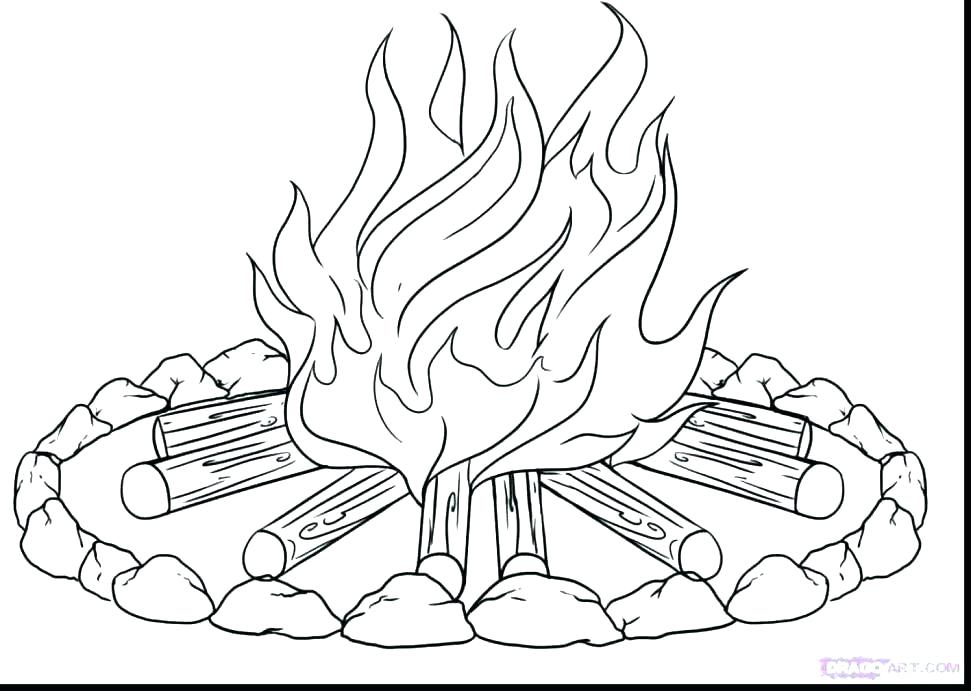 971x691 Flames Coloring Pages Adult Of Hearts Flames Coloring Pages
