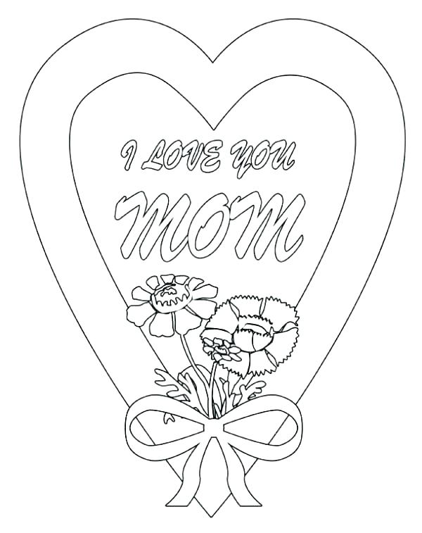 600x757 Coloring Pages Hearts Coloring Sheets Of Hearts I Love Mom