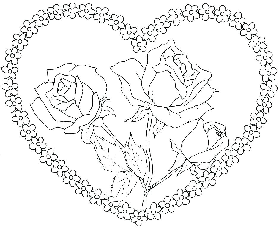 939x768 Coloring Pages Of Hearts Library Heart Wings Hearts