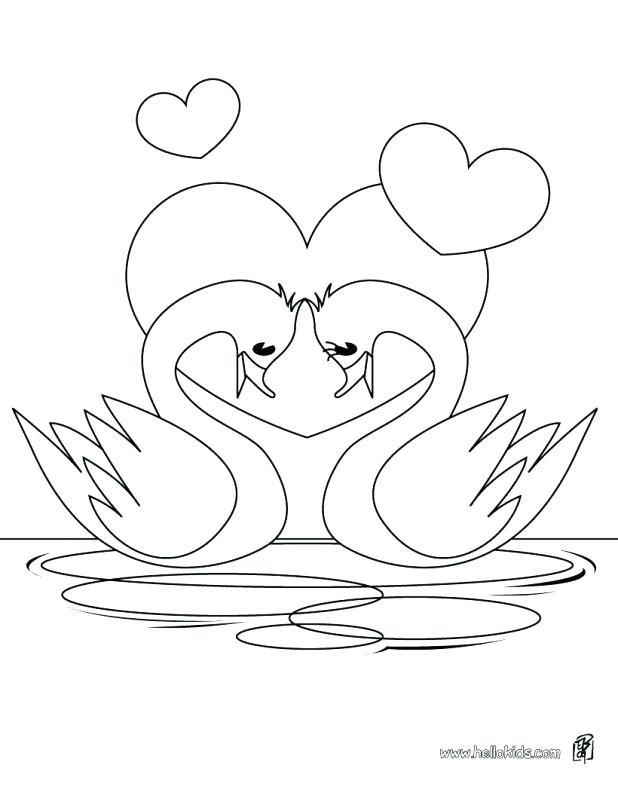 618x799 Coloring Pages Terrific Hearts And Roses Coloring Pages Heart Swan