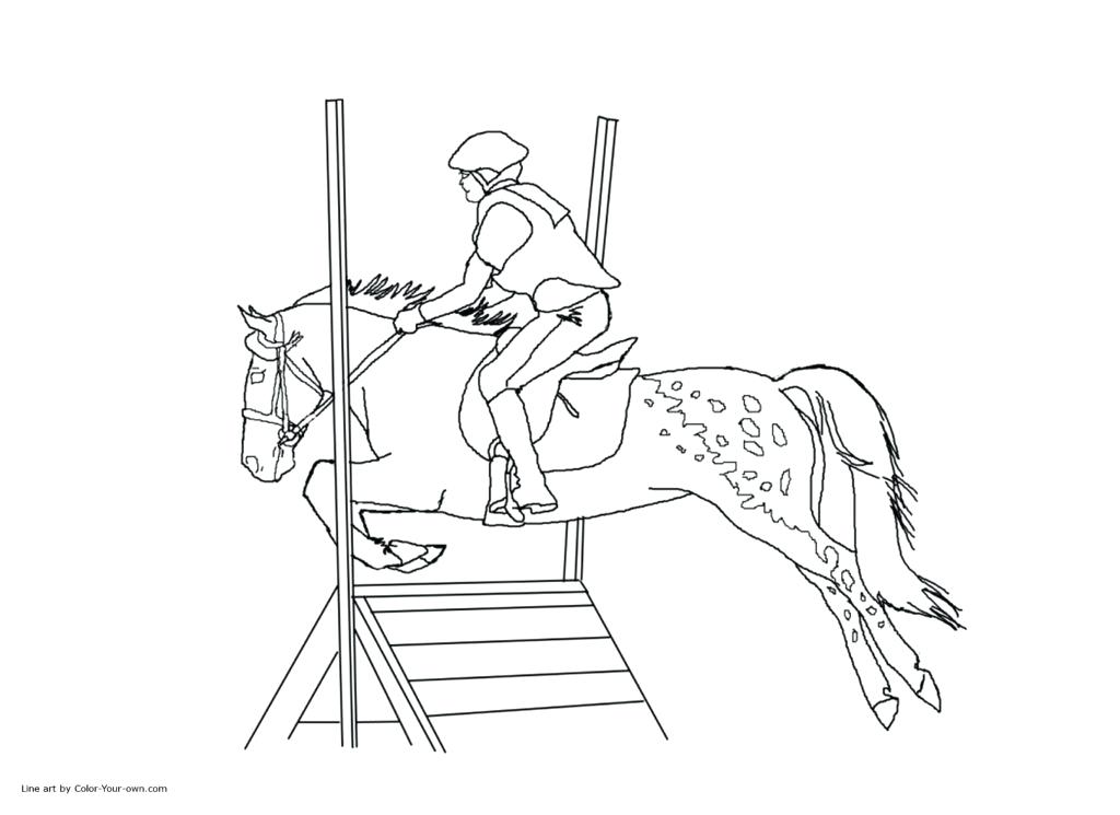 1024x745 Coloring Pages Horses Ponies Pony Horse Page Com Jumping