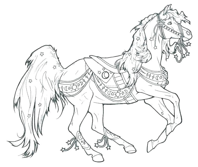 Horse Color Pages 800x672 Horse Color Pages