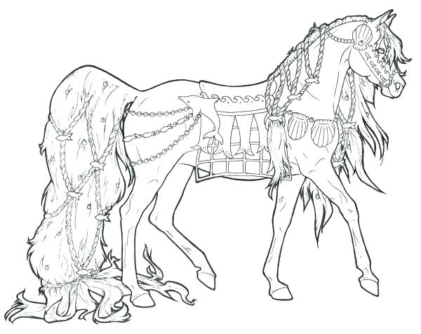 Horse Coloring Pages Printable Icontent 600x476 Horse Coloring Pages Printable Icontent