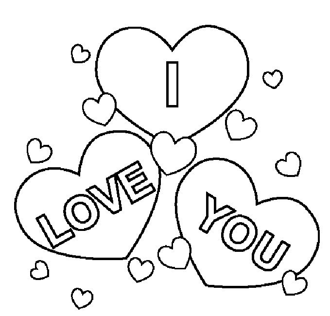 679x650 Cute I Love You Coloring Pages Coloring Pages That Say I Love You