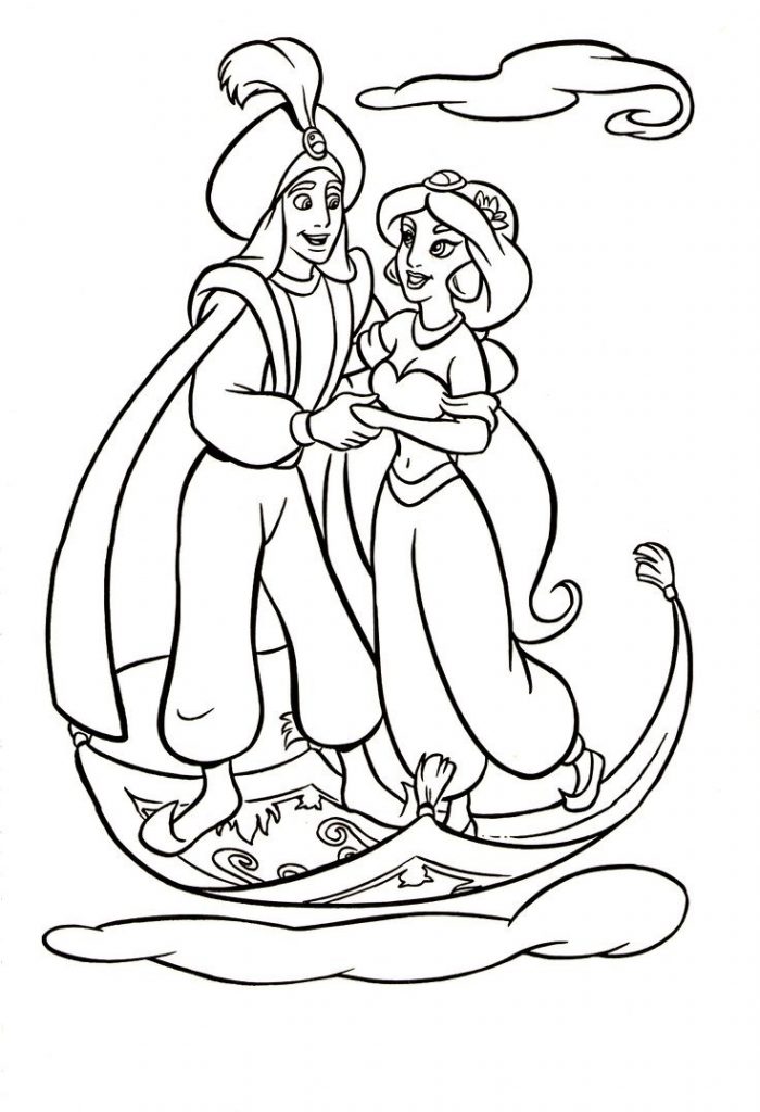 Aladdin And Jasmine In The Sky 700x1024 Aladdin And Jasmine In The Sky
