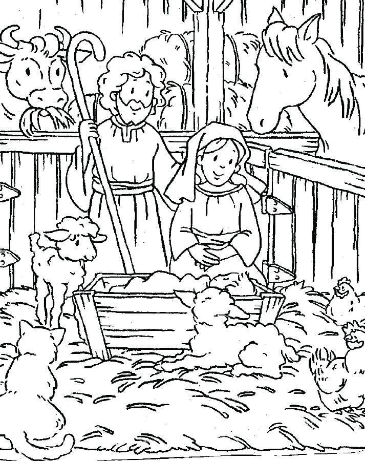 Baby Jesus Manger Coloring Page 713x900 Baby Jesus Manger Coloring Page