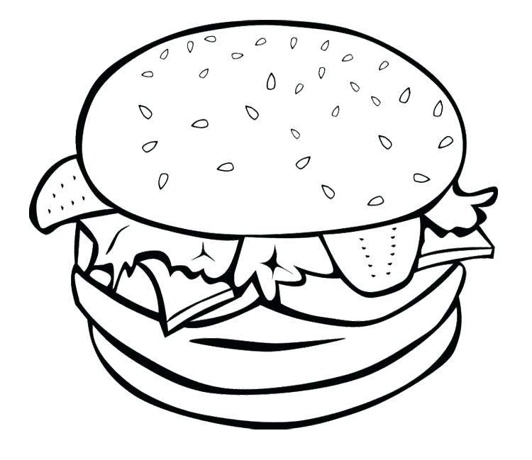 Fast Food Coloring Pages Junk Food Coloring Pages Junk Food Burger 750x649 Fast Food Coloring Pages Junk Food Coloring Pages Junk Food Burger