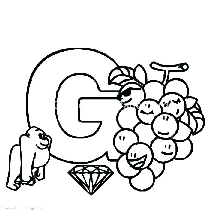 700x700 G Coloring Page G Coloring Page G Coloring Page Letter G Coloring
