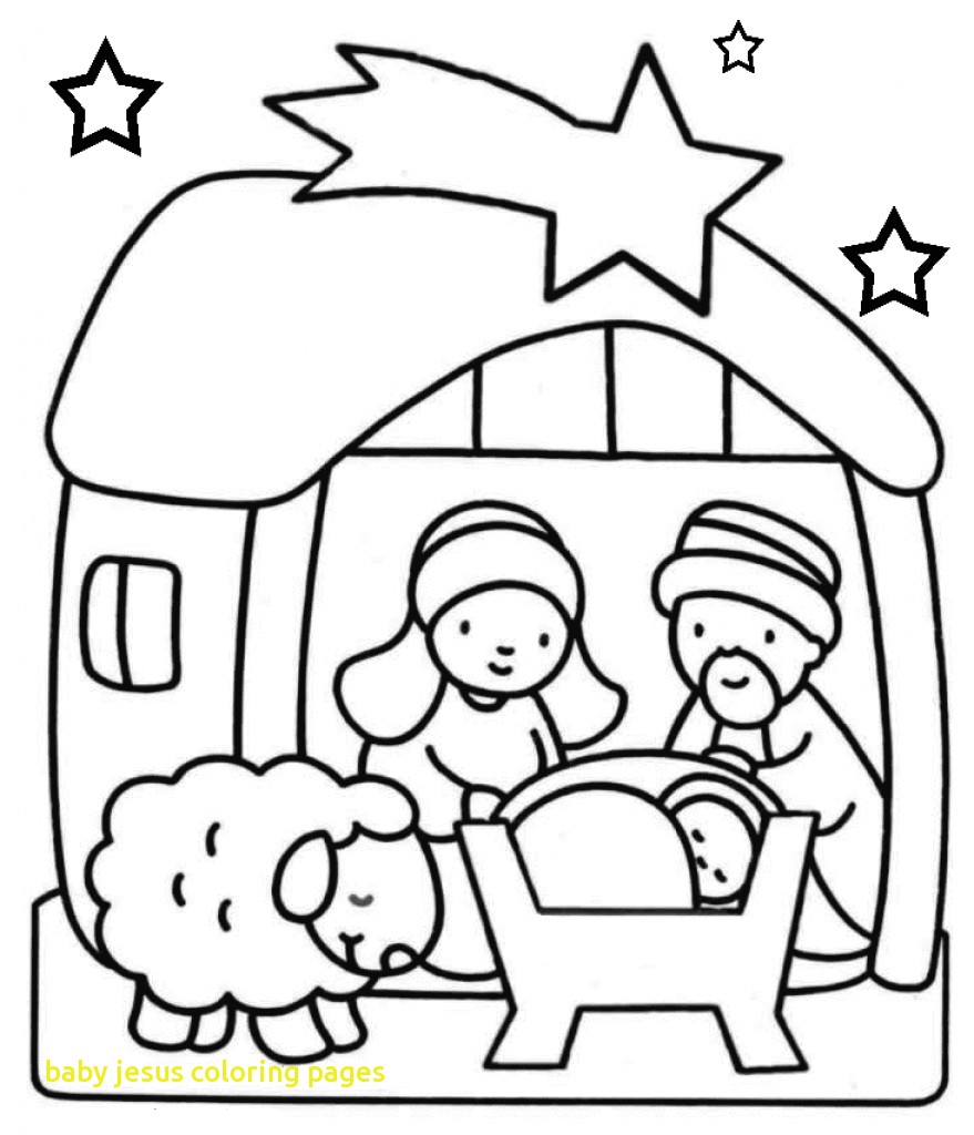 879x1024 Baby Jesus Coloring Pages