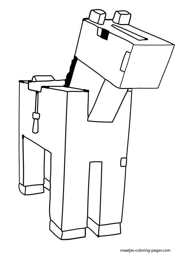 Minecraft Animal Coloring Pages 595x842 Minecraft Animal Coloring Pages