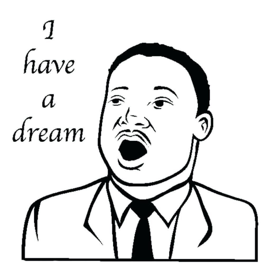 Coloring Pages Of Mlk Jr