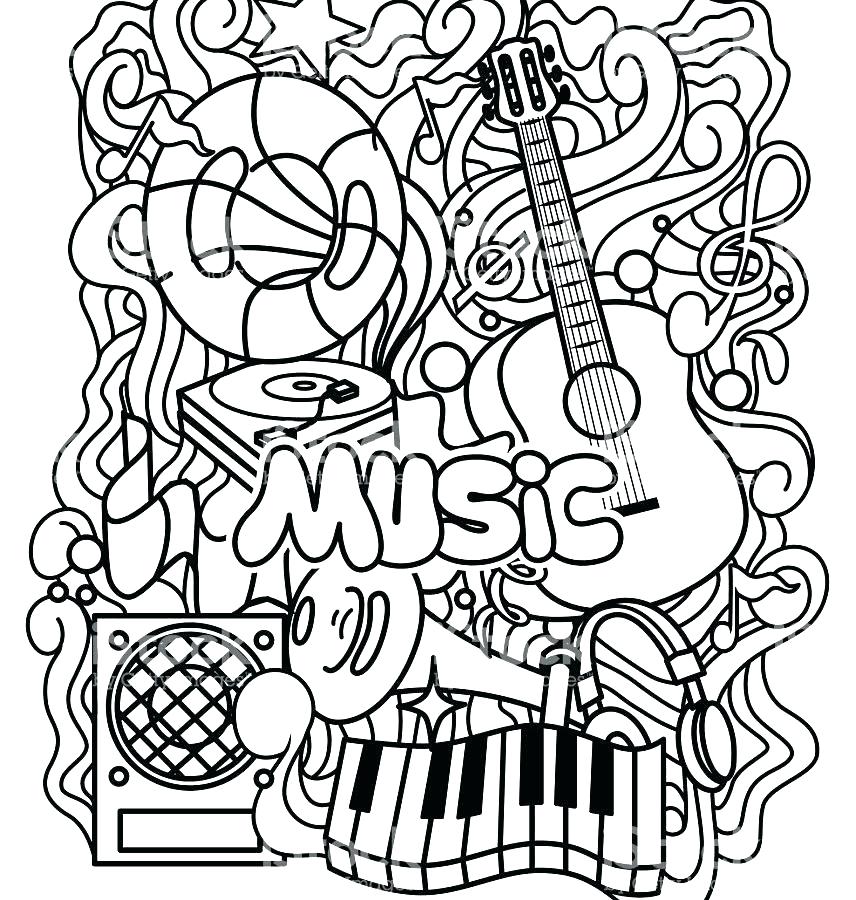 Musical Instruments Coloring Pages Music Coloring Pages Printable 856x900 Musical Instruments Coloring Pages Music Coloring Pages Printable