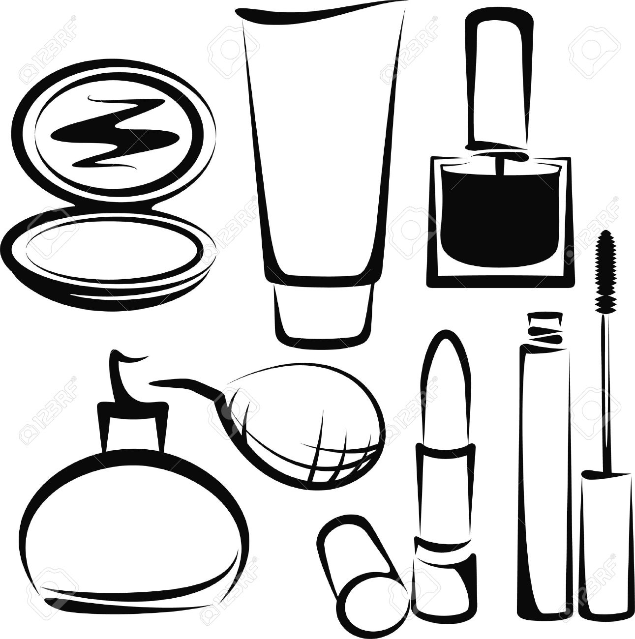 Nail Polish Coloring Pages 1291x1300 Nail Polish Coloring Pages
