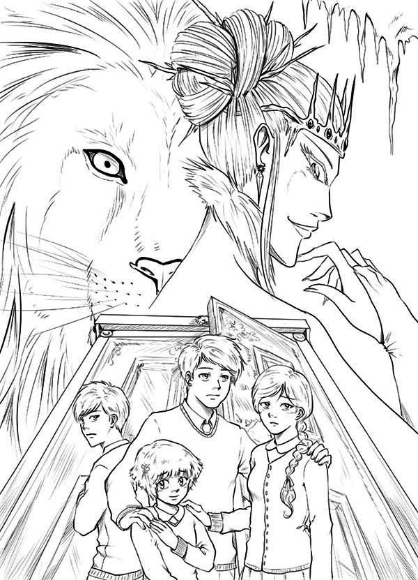 600x831 Army Of Narnia In Narnia Coloring Pages