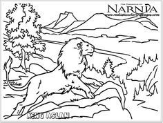 236x178 Chronicles Of Narnia Aslan On Narnia Coloring Pages