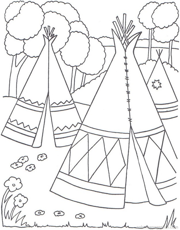 626x800 Native American Color Native American Coloring Pages Free394915