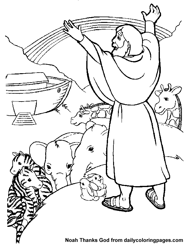 610x810 Noah's Ark Colouring Page (Free Printable) Drawing