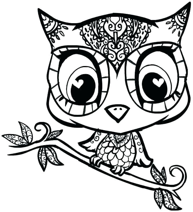 Coloring Pages Of Owls For Kids at GetColorings.com | Free printable ...