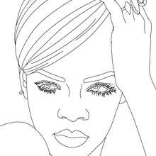 220x220 Dancing Rihanna Coloring Pages