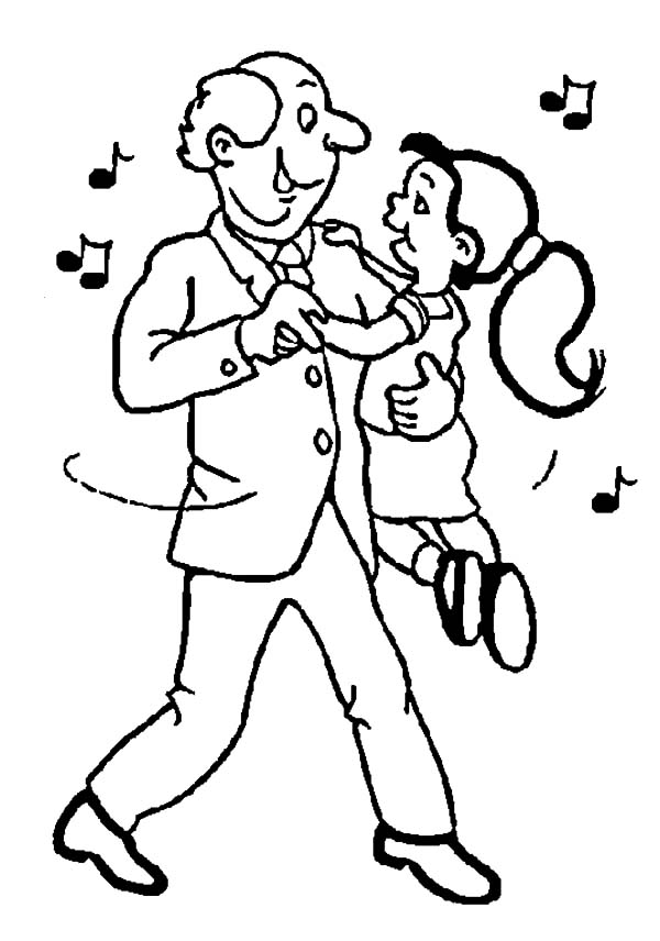 600x856 Me And My Grandfather Dance Coloring Pages Color Luna
