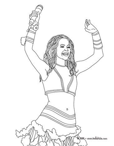 366x470 Shakira Dancing Coloring Page. More Shakira Content On Hellokids