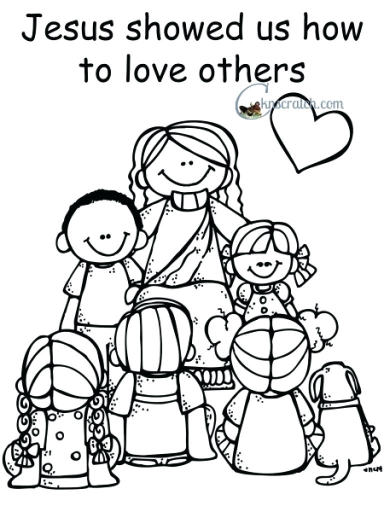 768x1024 Love One Another Coloring Page Paginone Biz