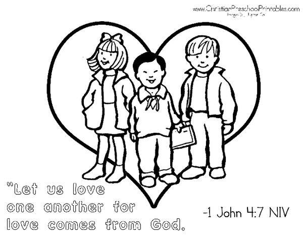 600x483 Pretentious Love One Another Coloring Pages God Loves All His