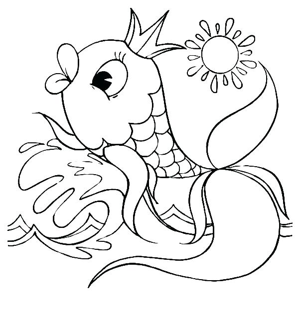 Color Pages Of Fish 600x627 Color Pages Of Fish