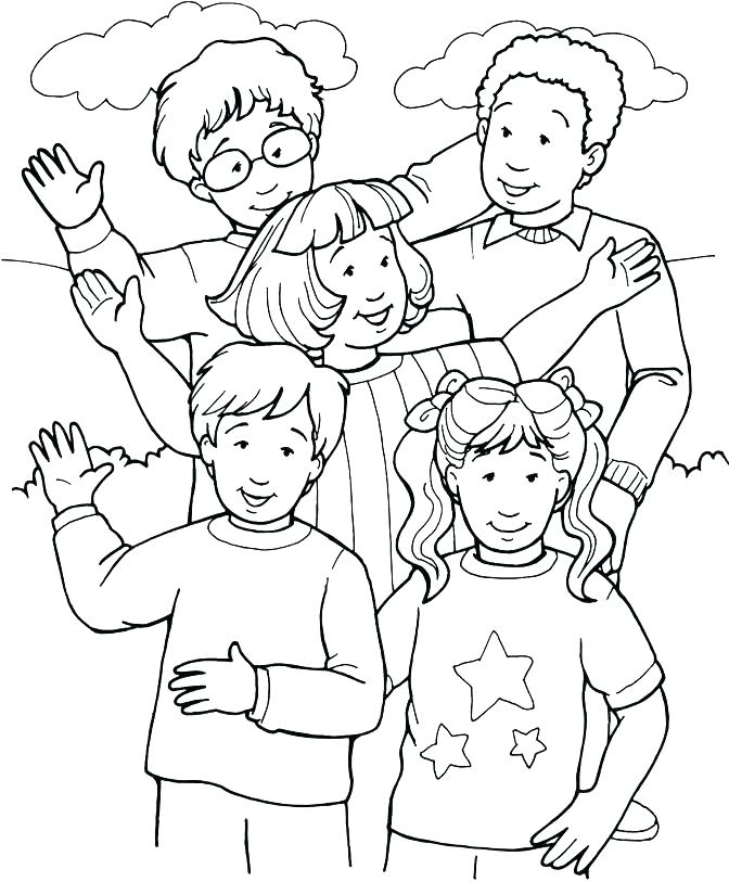 672x813 Coloring Pages Of People