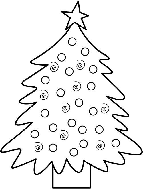 500x660 Kids Under 7 Pine Trees Coloring Pages