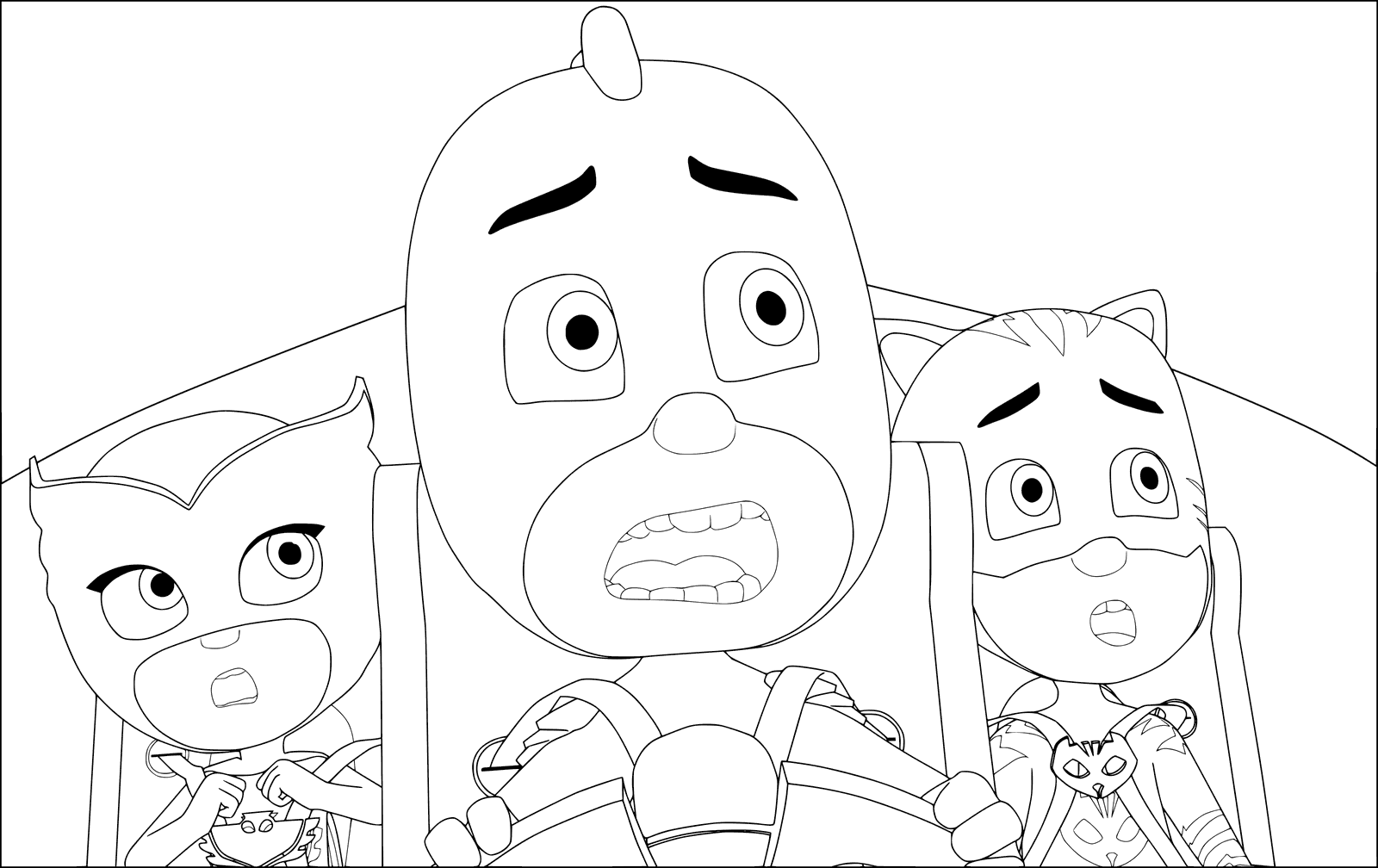 Pj Masks Coloring Pages 1600x1008 Pj Masks Coloring Pages