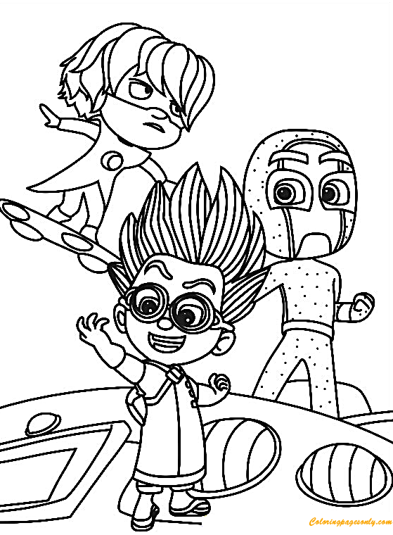 Disney Pj Masks Coloring Page 559x760 Disney Pj Masks Coloring Page