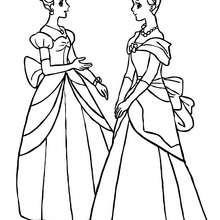 Princesses Dresses Coloring Pages 220x220 Princesses Dresses Coloring Pages