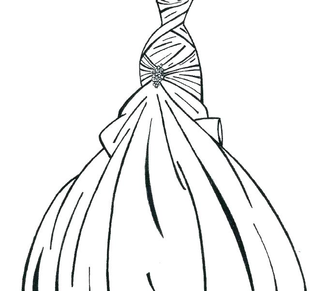 Wedding Dress Coloring Pages Printable Princesses Dresses Coloring 678x600 Wedding Dress Coloring Pages Printable Princesses Dresses Coloring