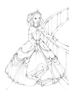 Fantasy Princess Coloring Pages 236x304 Fantasy Princess Coloring Pages
