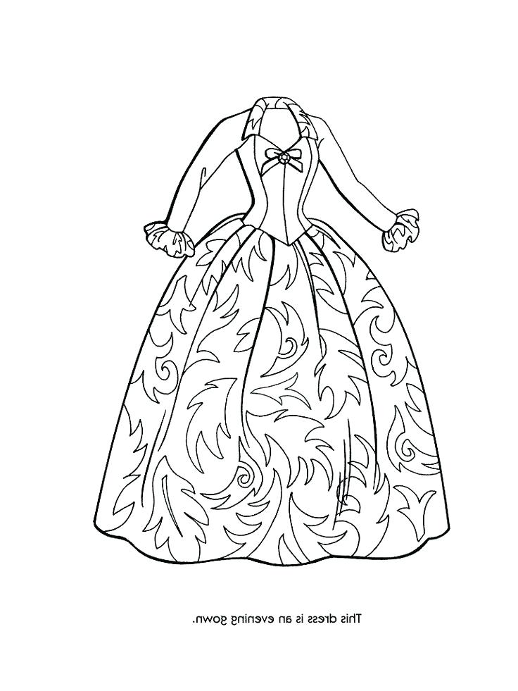 Dress Coloring Page Coloring Pages Of Fancy Dresses High Quality 736x981 Dress Coloring Page Coloring Pages Of Fancy Dresses High Quality