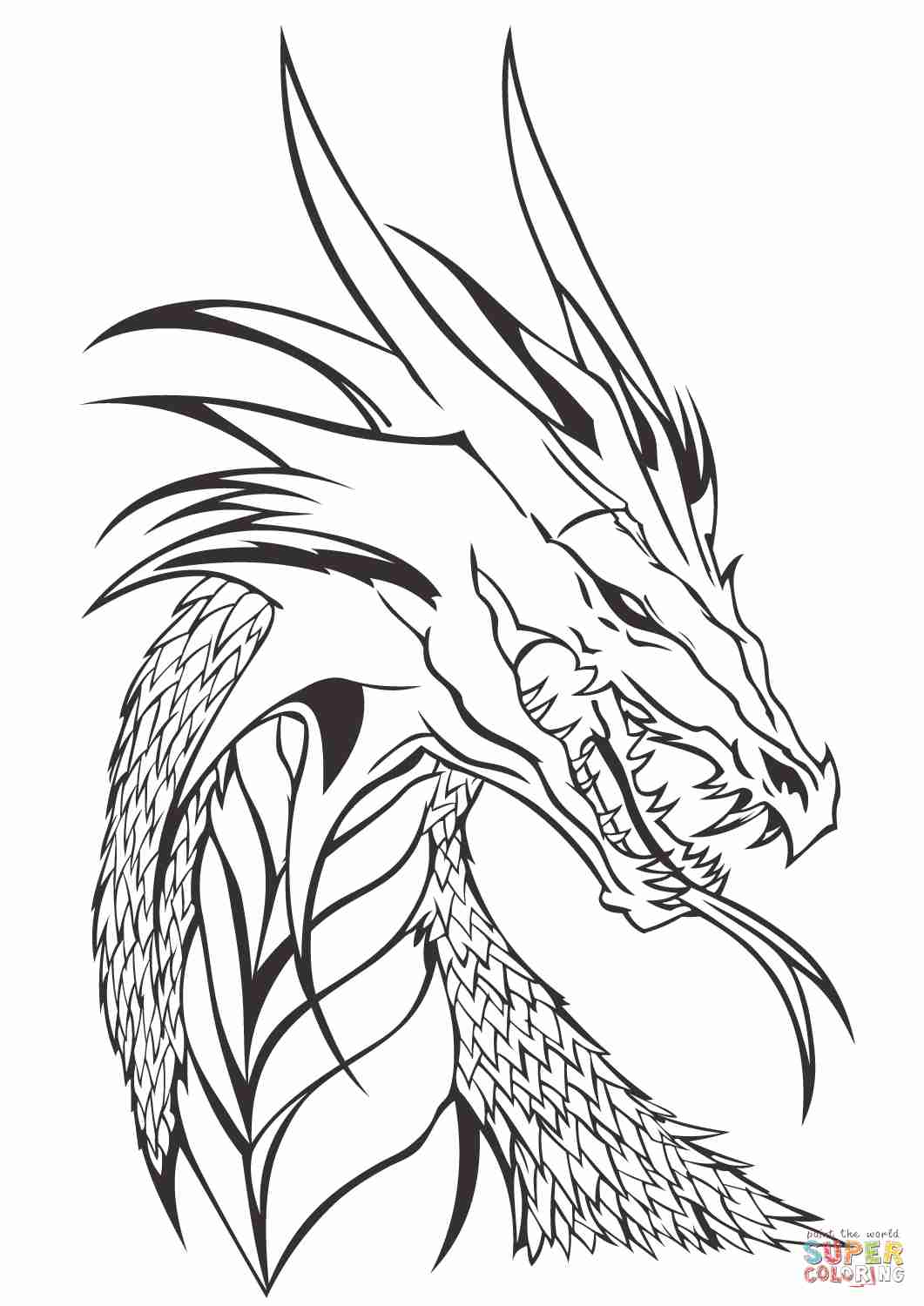 Realistic Dragon Head Coloring Pages Preschool For Amusing Page 1061x1500 Realistic Dragon Head Coloring Pages Preschool For Amusing Page