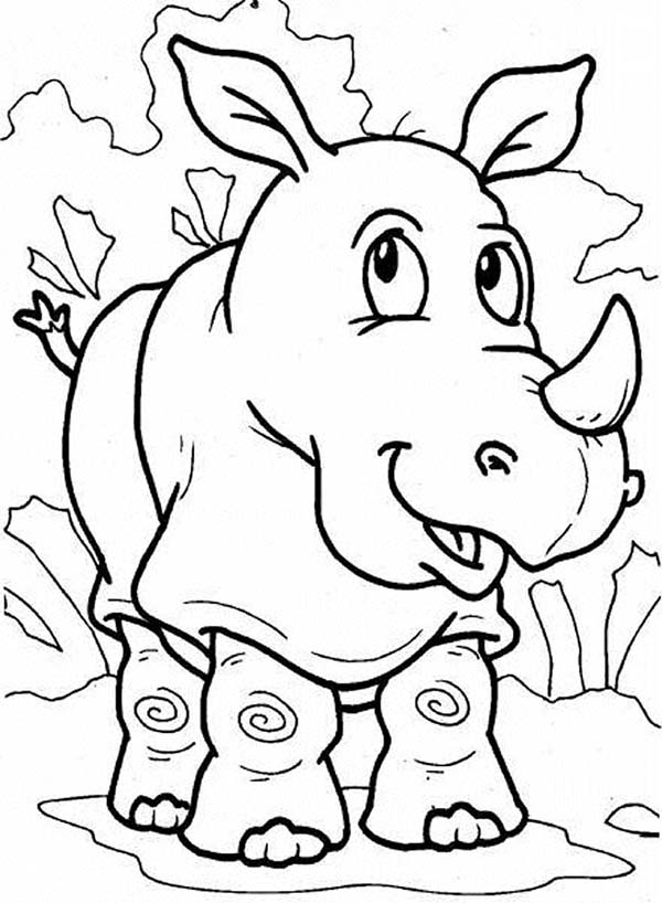 Rhino Is Thinking Coloring Pages Batch Coloring 600x818 Rhino Is Thinking Coloring Pages Batch Coloring