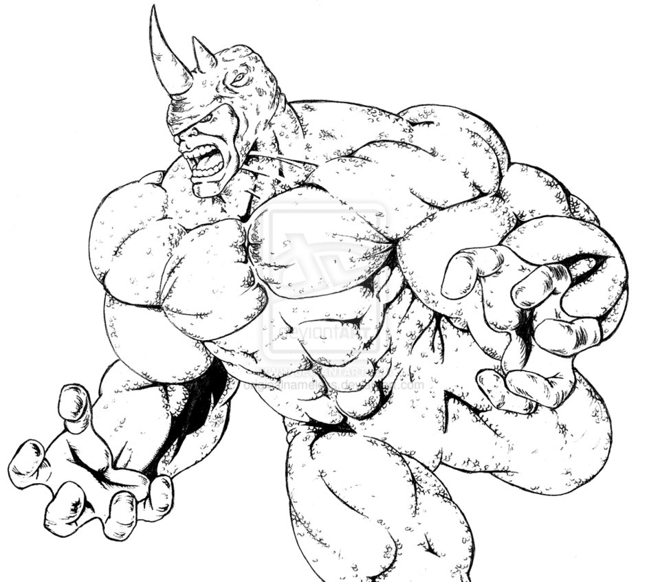 Wealth Juggernaut Coloring Pages Rhino Spiderm 944x847 Wealth Juggernaut Coloring Pages Rhino Spiderm
