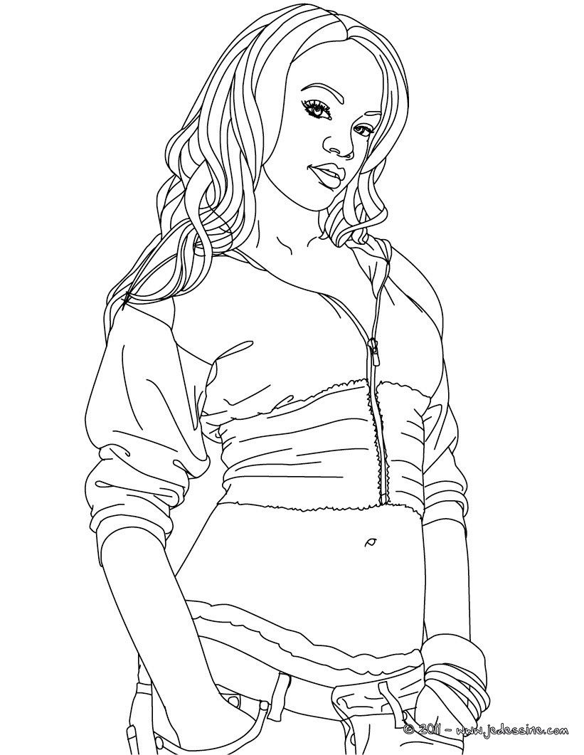Coloring Pages Of Rihanna