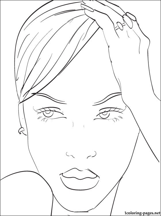 560x750 Rihanna Printable Page To Color Coloring Pages