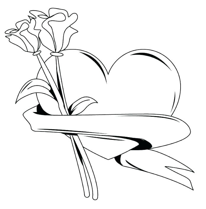 696x707 Coloring Pages Of Roses Hearts And For Adults Jetpackjoyride.co