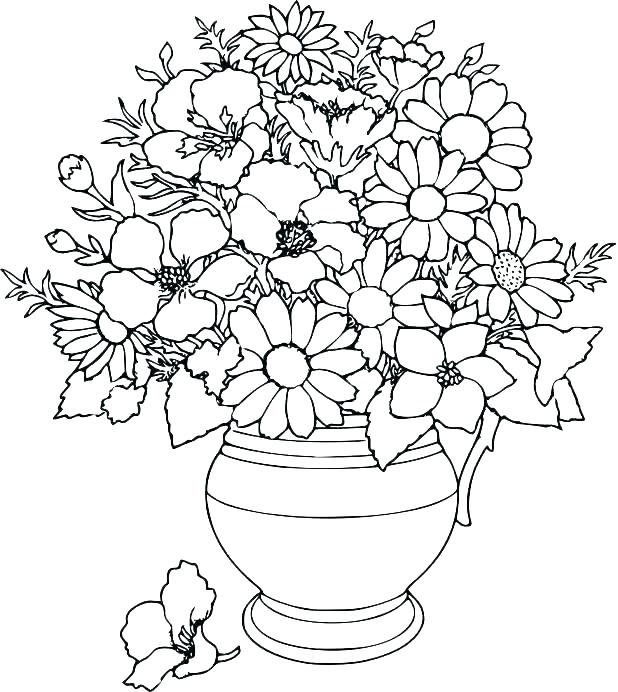 618x692 Coloring Pages Flowers And Butterflies Shippa.co